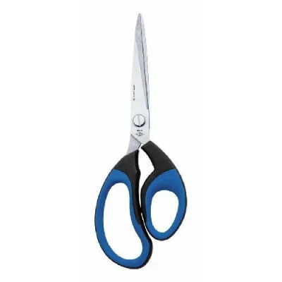 WEDO  Ciseaux Soft-Cut, Pointu, Longueur: 210 Mm, Noir/Bleu