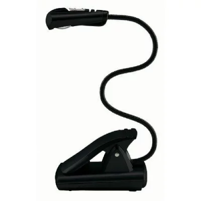 WEDO  lampe de lecture LED avec clip, mobil, 1 LED, noir