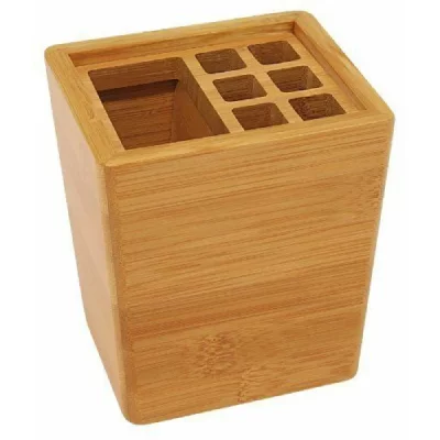 GENERIQUE Wedo Pot A Crayons, En Bambou, Avec Insert En Aluminium,