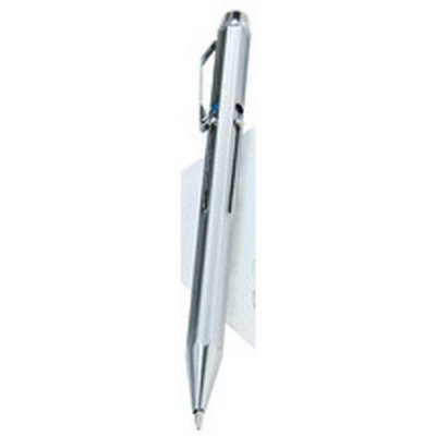 WEDO  Stylo &agrave; bille 4 couleurs r&eacute;tractable, chrom&eacute; - Lot de 3