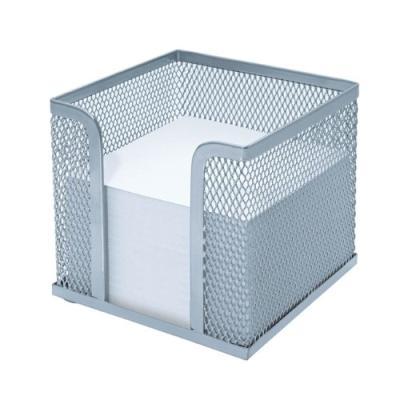 GENERIQUE Wedo wedo bloc cube avec bo&icirc;tier ""office"", fil m&eacute;tallique, argent noir