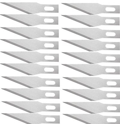 WEDO   lames de rechange pour scalpel, pointu, dans une bo&icirc;te noir