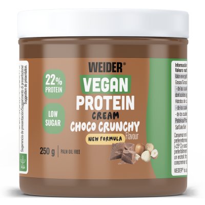 WEIDER  Nut Protein Cacao et Cr&egrave;me de Noisette Croquante 250 gr