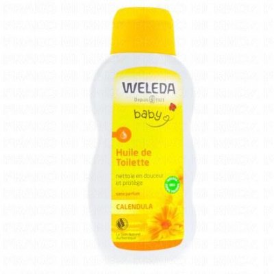 WELEDA  B&Eacute;B&Eacute; - Huile de Toilette au Calendula Bio, 200ml