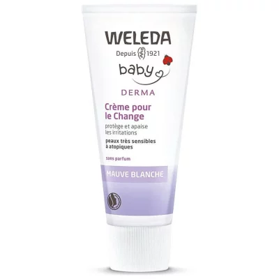 WELEDA  B&eacute;b&eacute; Mauve Blanche Cr&egrave;me pour le Change Bio 50ml