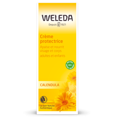 WELEDA  Cr&egrave;me Protectrice Visage Calendula pour B&eacute;b&eacute; 75ml. 