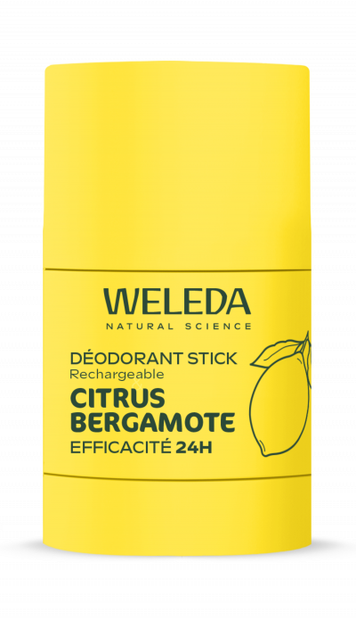 WELEDA  D&eacute;odorant Stick Rechargeable Citrus Bergamote 50g d&eacute;odorant
