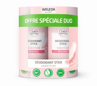 WELEDA  D&eacute;odorant Stick Sensitive 2x50 Grammes