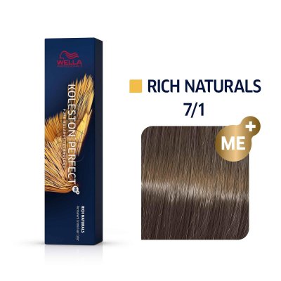 WELLA  professionals Koleston Perfect Me 60 ml 7/1 Blond moyen cendr&eacute;