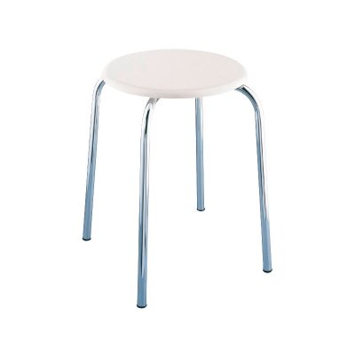 Wenko 15580100 tabouret pour salle de bains blanc