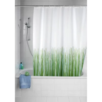 WENKO  20060100 rideau de douche en textile nature anti moisissure 180x200 cm