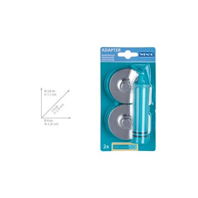 WENKO  20643100 Adaptateur Vacuum-Loc pour Premium/Classic 2 pi&egrave;ces