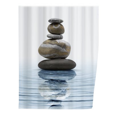 WENKO  20961100 m&eacute;ditation rideau de douche polyester 180 x 200 cm