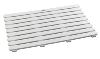  Wenko 22946100 caillebotis de douche blanc, plastique, 80 x 50 cm