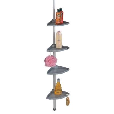 WENKO  3201824100 &eacute;tag&egrave;re de douche t&eacute;lescopique compact argent 25 mm