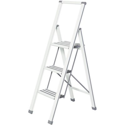 WENKO  - Escabeau pliant design en blanc Blanc