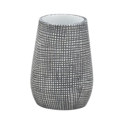 WENKO  - Gobelet de salle de bain design nature Gilba - Gris - Gilba