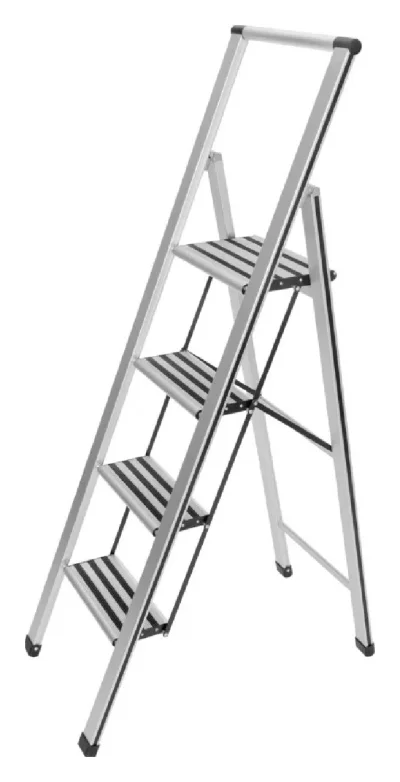 WENKO  - Options: 4 marches - 5,5 cm - Gris / Noir
