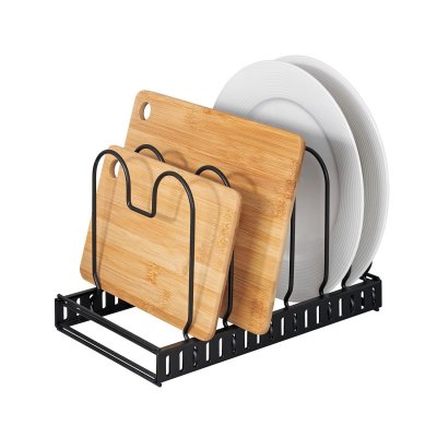 WENKO  Range po&ecirc;le, casserole et couvercle, extensible, 7 rangements