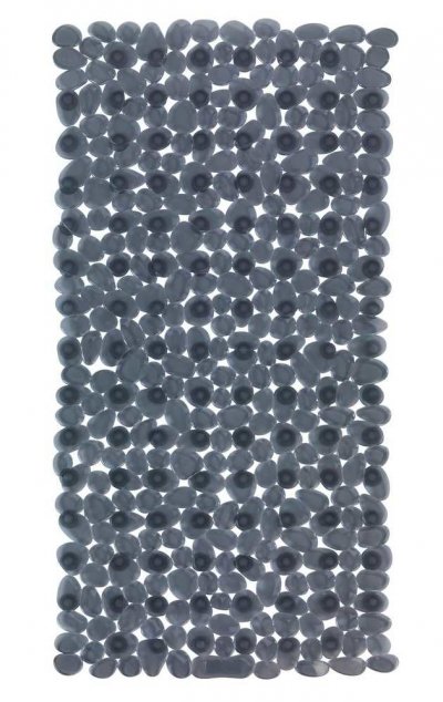 WENKO  Tapis baignoire antid&eacute;rapant, Tapis de bain, Paradise anthracite 71x36cm