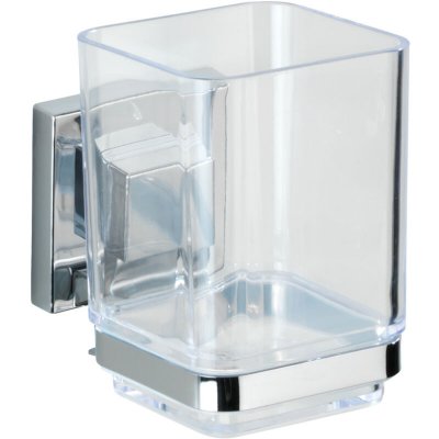 WENKO  Vacuum-Loc&reg; gobelet Quadro, Acier inoxydable, 7.5 x 10 x 10 cm, Brillant