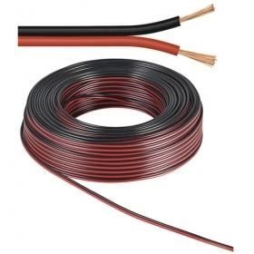 GENERIQUE Wentronic 10m 2x 0.75mm C&acirc;ble pour enceinte - Rouge/Noir