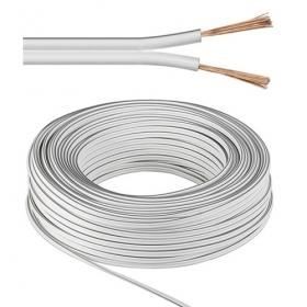 GENERIQUE Wentronic 10m 2x 1.5mm C&acirc;ble pour enceinte - Blanc