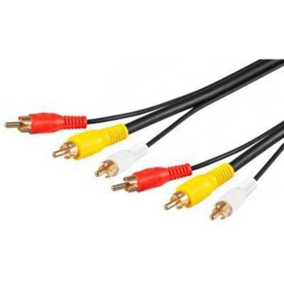 GOOBAY Wentronic avk 354-300 3.0m - 3 m - 3 x rca - 3 x rca - M&acirc;le/M&acirc;le (50382) - 