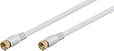 WENTRONIC  BKF 350-G SAT Acc&egrave;s KabelF-plug &agrave; F-plug (plaqu&eacute; or) 3,5 m blanc (Import Allemagne)