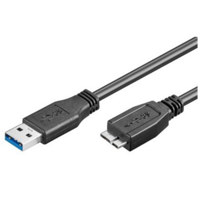 WENTRONIC  c&acirc;ble usb 3.0 fiche a fiche micro b 1,8m noir