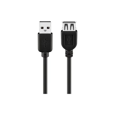 GOOBAY Wentronic C&acirc;ble USB 3.0 Fiche A / Prise A 0,3m Noir (Import Allemagne)