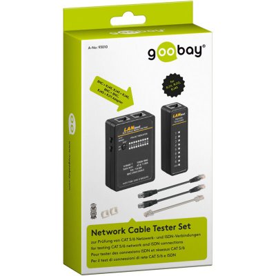 GOOBAY Wentronic INLINE Profi-Kabel-Tester RJ45/12/11/BNC (79998) 1x