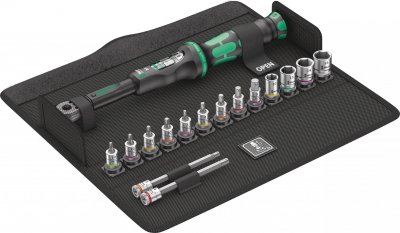 WERA  05004180001 Bicycle Set Torque 1, 16 pi&egrave;ces, Noir, teilig
