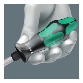 WERA  05007670001 334 SK Tournevis pour vis &agrave; fente, 0.6 x 3.5 x 75 mm, Noir/vert