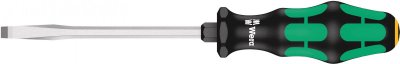 WERA  05007675001 334 SK Tournevis pour vis &agrave; fente, 1.2 x 7.0 x 125 mm, Noir/vert