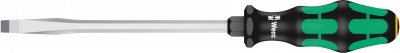 WERA  05007677001 334 SK Tournevis pour vis &agrave; fente, 1.6 x 10.0 x 175 mm, Noir/vert