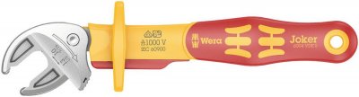 WERA  05020151001 6004 Joker VDE S Cl&eacute; &agrave; fourche auto-ajustable isol&eacute;e VDE, 10-13 mm (7/16""-1/2"")