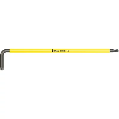 WERA  05024484001 967 SXL Cl&eacute;s m&acirc;les coud&eacute;es Torx TX 15, Jaune Clair