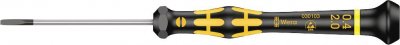 WERA  05030103001 1578 A Tournevis Kraftform Micro pour vis &agrave; fente, 0.40 x 2.0 x 60 mm, Noir/jaune