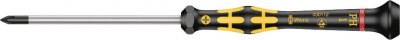 WERA  05030112001 1550 PH Tournevis Kraftform Micro pour vis cruciformes PH, PH 1 x 80 mm, Noir/jaune