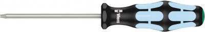 WERA  05032052001 3367 Tournevis pour vis TORX, acier inoxydable, TX 10 x 80 mm, Noir/Ice bleu