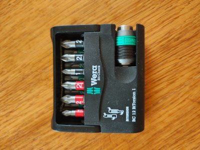 WERA  05057420001 Bit-Check 12 Bi Torsion 1, 12 pi&egrave;ces, Multicolore
