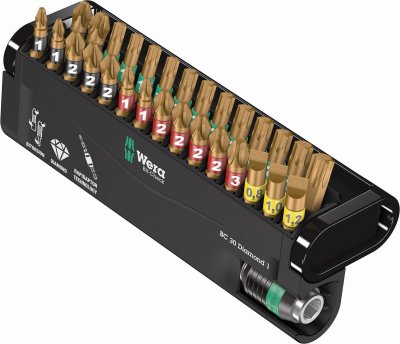 WERA  05057431001 Bit-Check 30 Diamond 1, 30 pi&egrave;ces, Multicolore