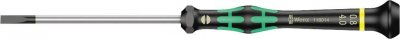 WERA  05118014001 2035 Tournevis &eacute;lectronicien pour vis &agrave; fente, 0.80 x 4.0 x 80 mm, Noir/vert