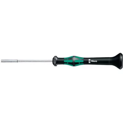 GENERIQUE Wera 05118124001 2069 Tournevis &eacute;lectronicien &agrave; douille, 5.0 mm x 60 mm, Noir/vert