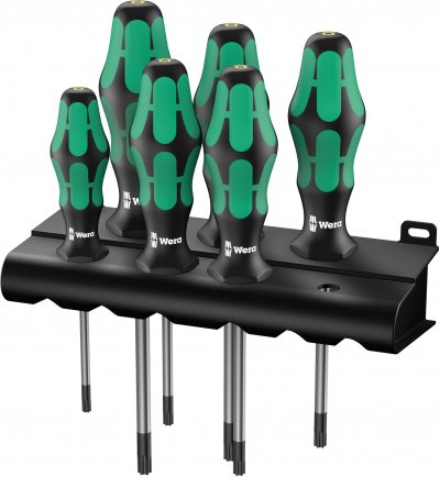 WERA  05138250001 Jeu de tournevis 367 / 6 TX-BO Manche trimati&egrave;re 6 pi&egrave;ces (Import Allemagne)