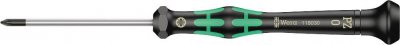 WERA  2055 PZ Tournevis &eacute;lectronicien pour vis cruciformes PZ, PZ 0 x 60 mm - 05118030001