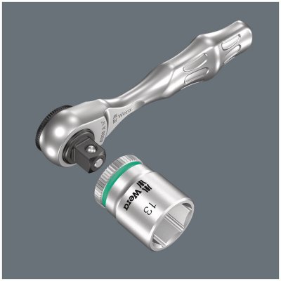 WERA  8008 A Zyklop Mini 3 05003793001 Cliquet r&eacute;versible 1/4 100 mm