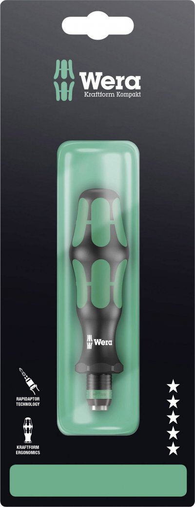 WERA  816 R SB Porte-embouts avec mandrin &agrave; serrage rapide Rapidaptor, Tournevis