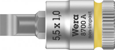 WERA  8700 A FL 05003321001 vis &agrave; fente Douille-embout 5.5 mm 1/4 (6.3 mm)